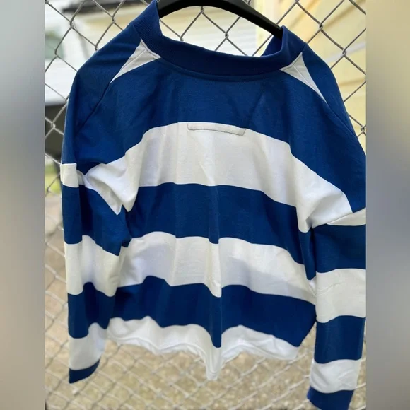 Buffalo Bills Rugby Stripe Shirt with Quarter Button Collar - Picture 2 of 3